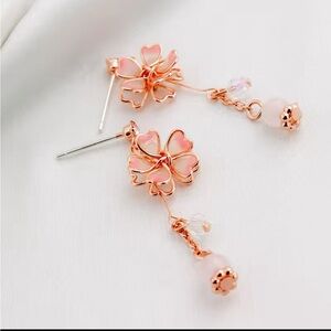 Rose Gold Filled Florall Earrings